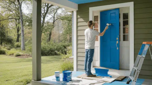 how to paint a door