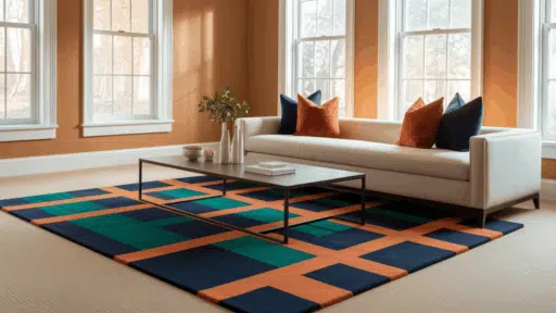 rug on carpet