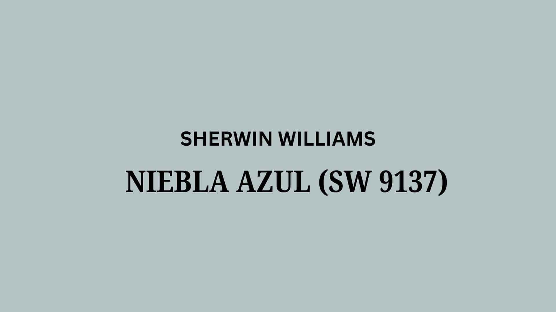 sherwin williams niebla azul