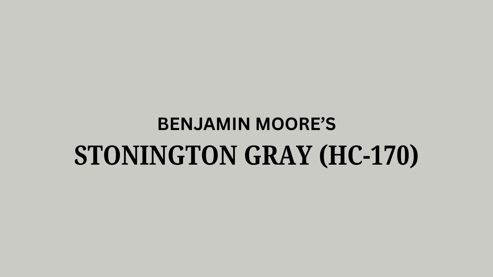 stonington gray benjamin moore