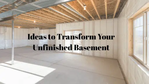 unfinished basement ideas