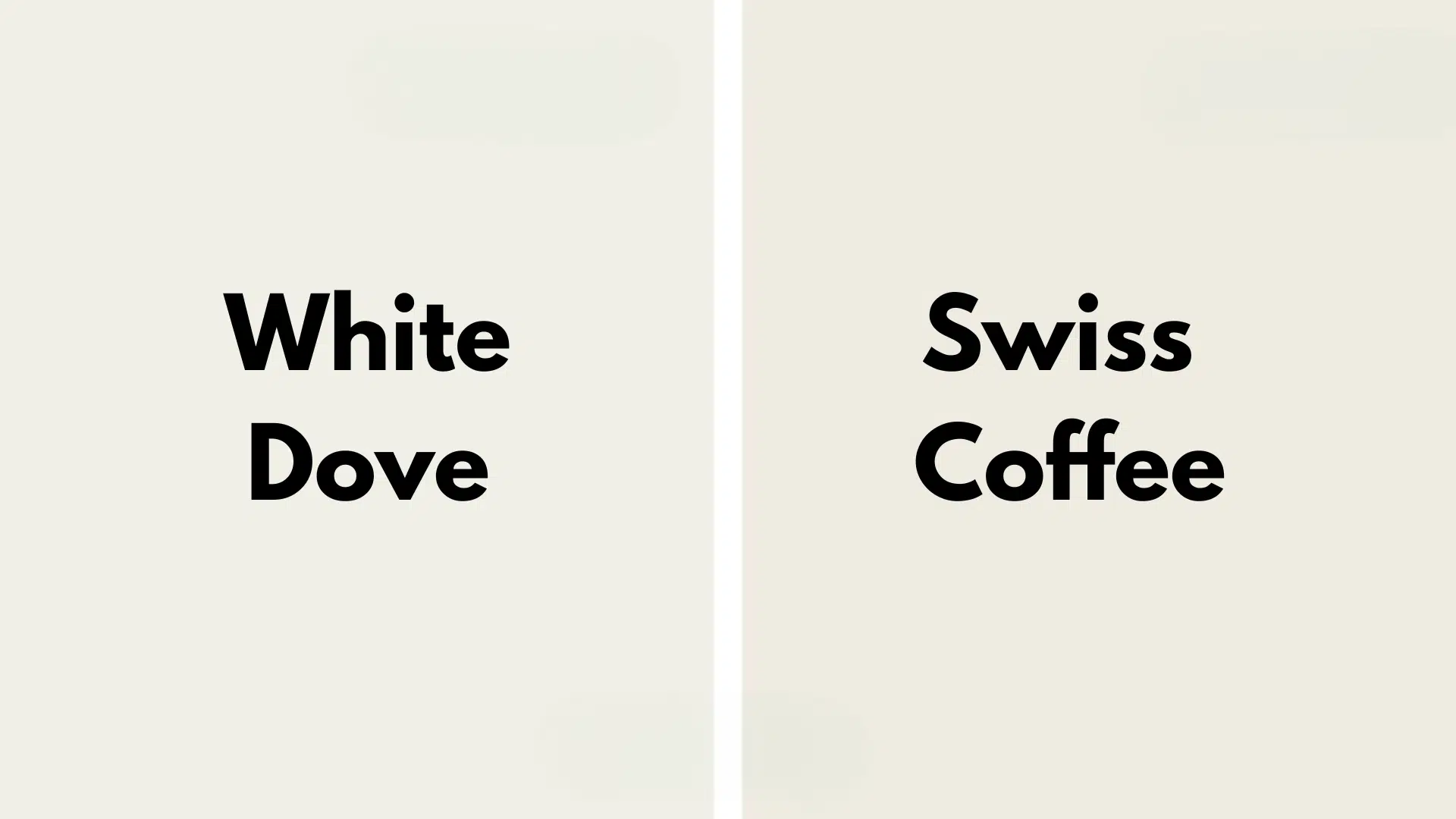 white dove vs swiss coffee