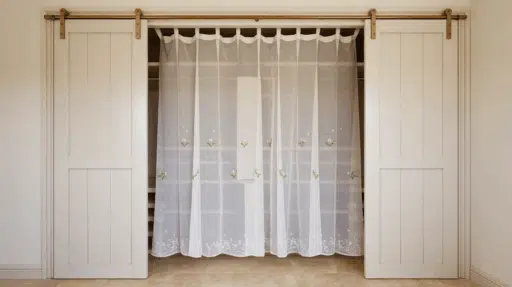 23 Creative Ideas for Closet Door Curtains