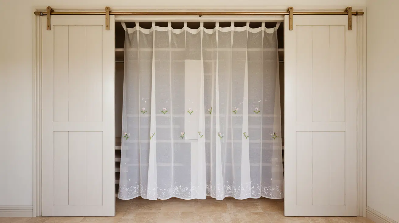 23 Creative Ideas for Closet Door Curtains
