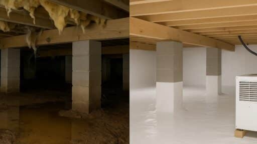 Before Damp, After Dry: Crawl Space Encapsulation