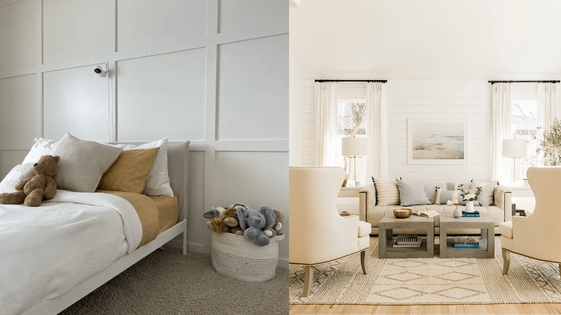 Benjamin Moore's Sea Pearl vs White Dove Compared