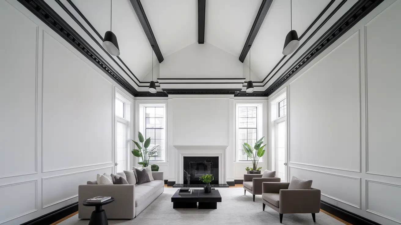 Contrasting_Black_Crown_Molding_in_White_Rooms