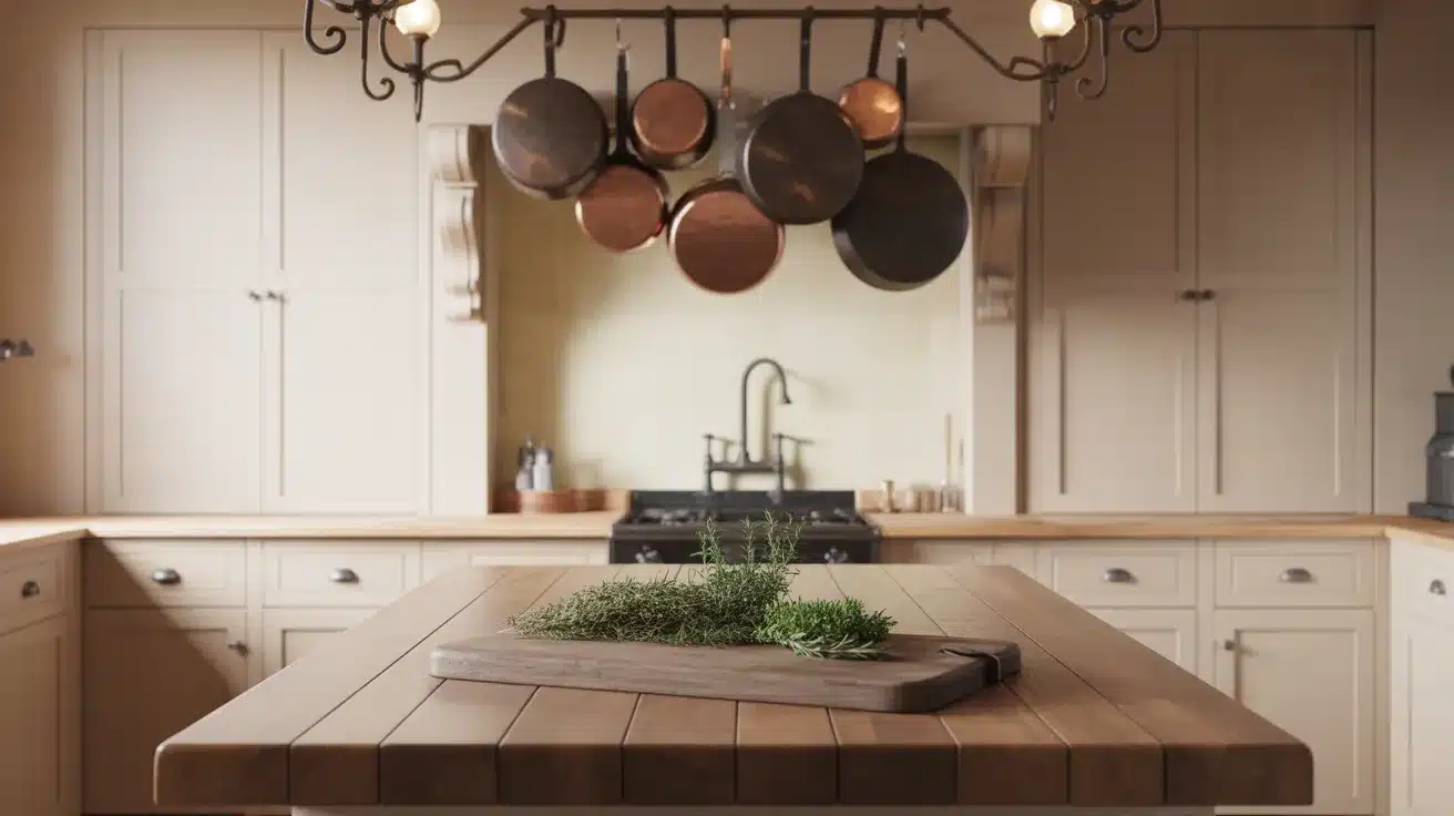 Cream_Cabinetry_and_Wrought_Iron_Lighting