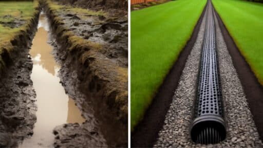 From Flood to Fixed: A French Drain Before and After