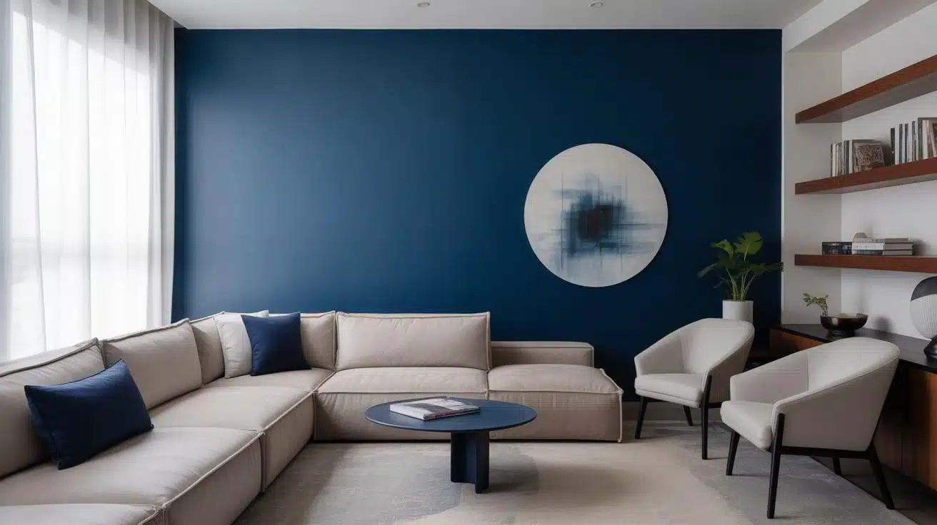 Navy_Accent_Wall_and_Soft_Grey_Furnishings