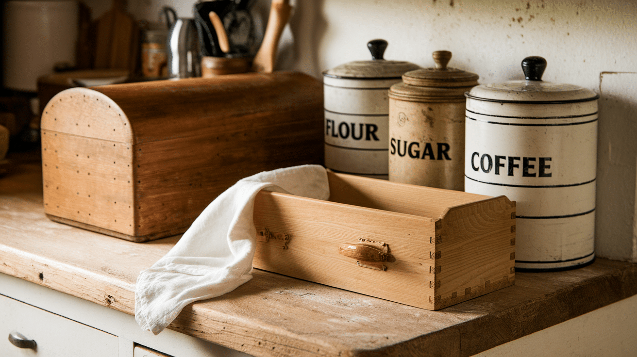 Old-Fashioned_Bread_Box_and_Tin_Canisters