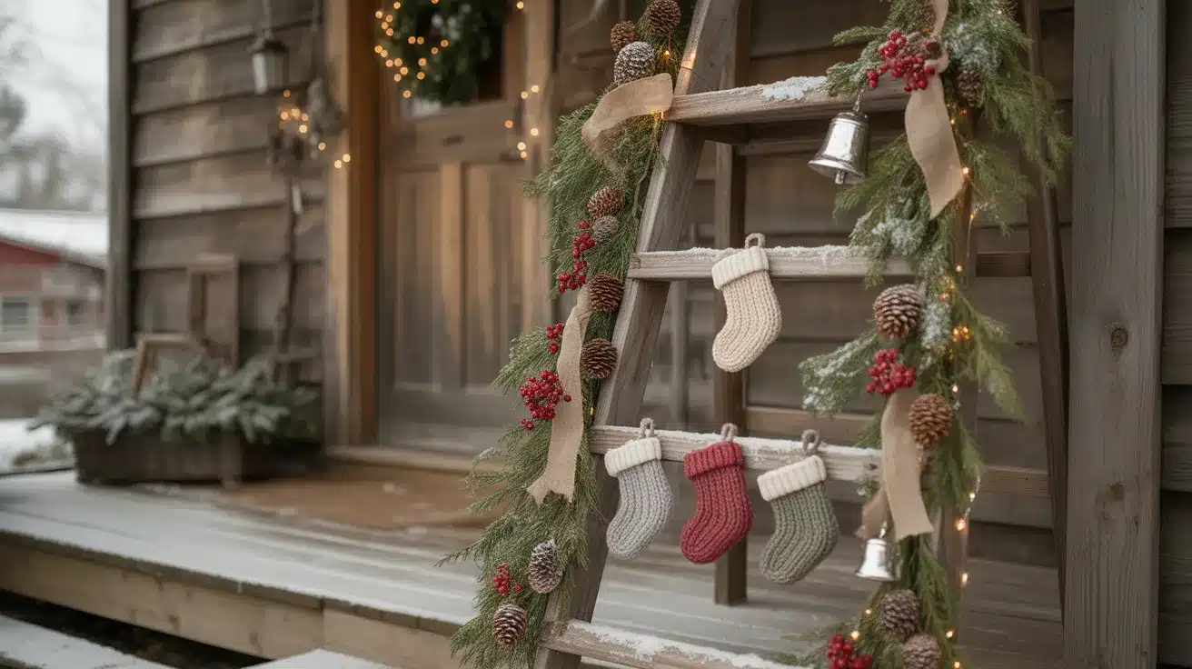 Old_Ladder_as_a_Vertical_Christmas_Display