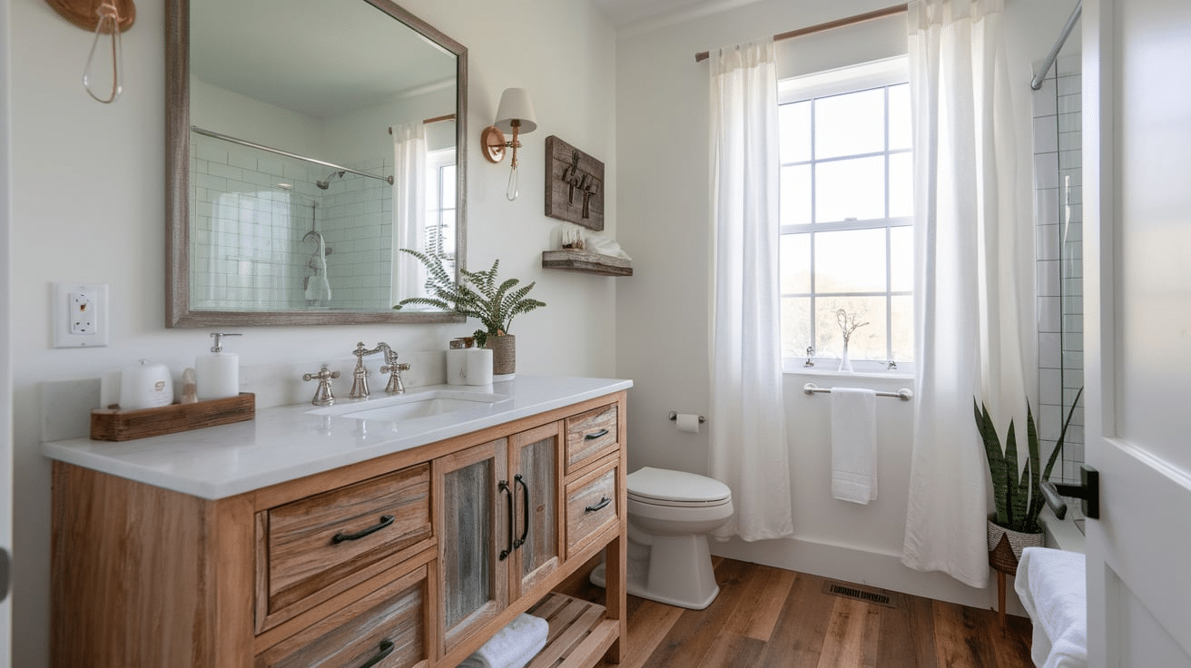 Reclaimed_Wood_Vanity_with_White_Marble_Countertop