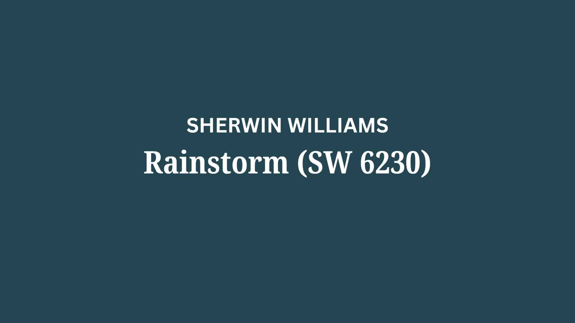 Sherwin Williams Rainstorm (SW 6230): A Review