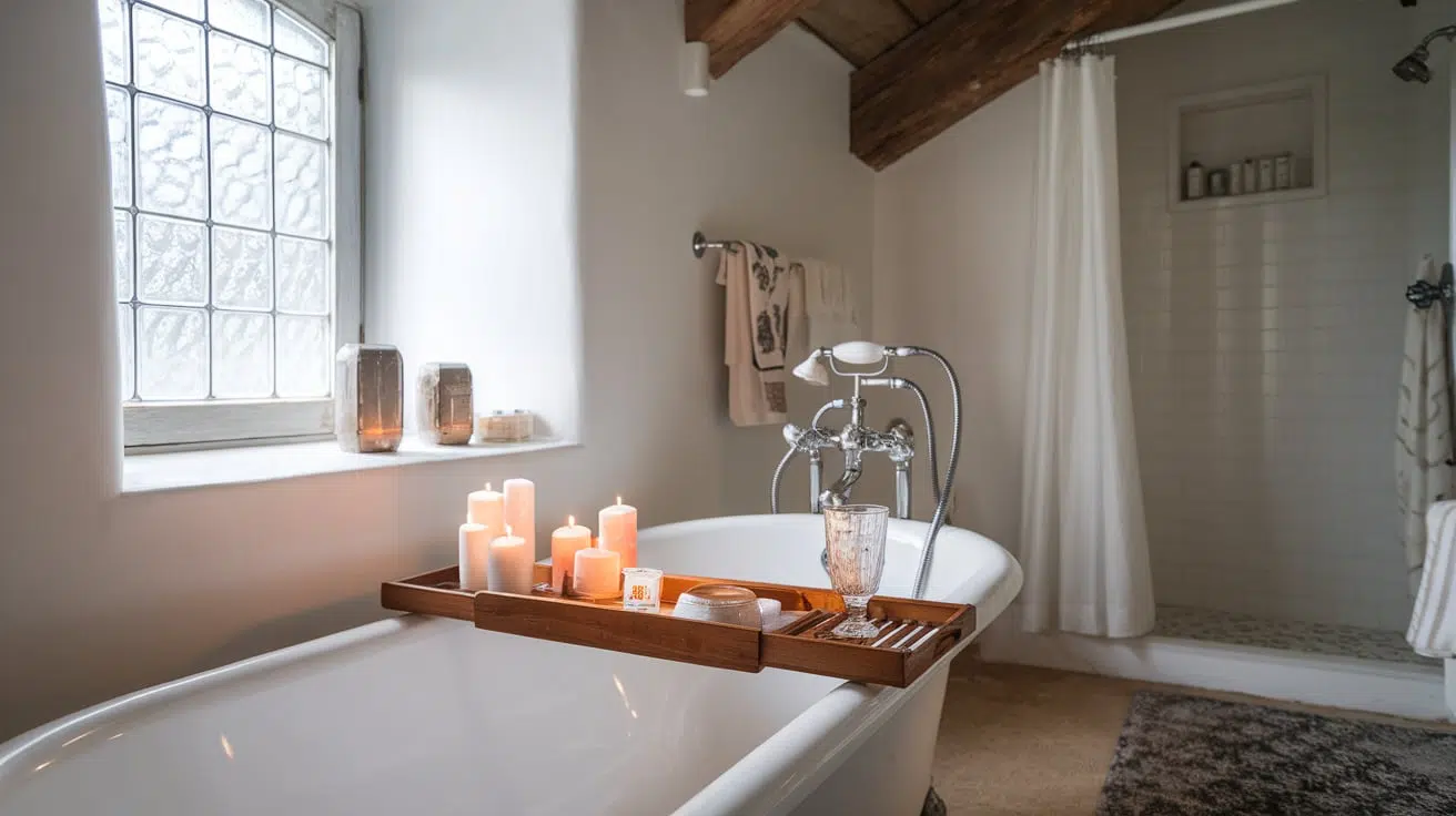 Vintage-style_Bathtub_Tray_for_a_Cozy_Touch