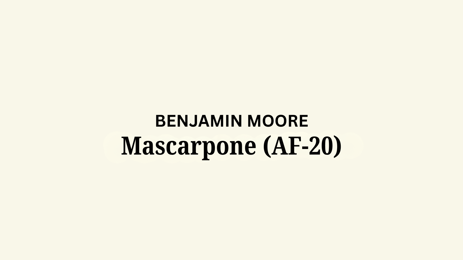 benjamin moore mascarpone