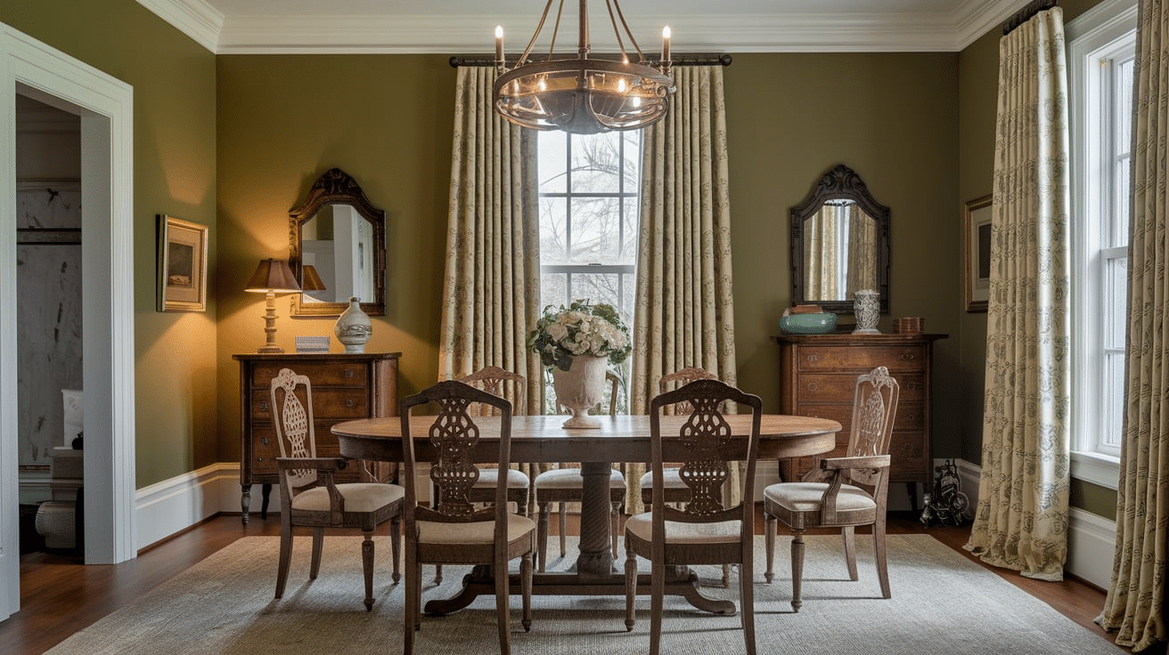 c16_Olive_Green_Walls_with_Cream_Trim