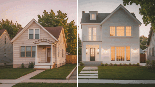 house additions before and after