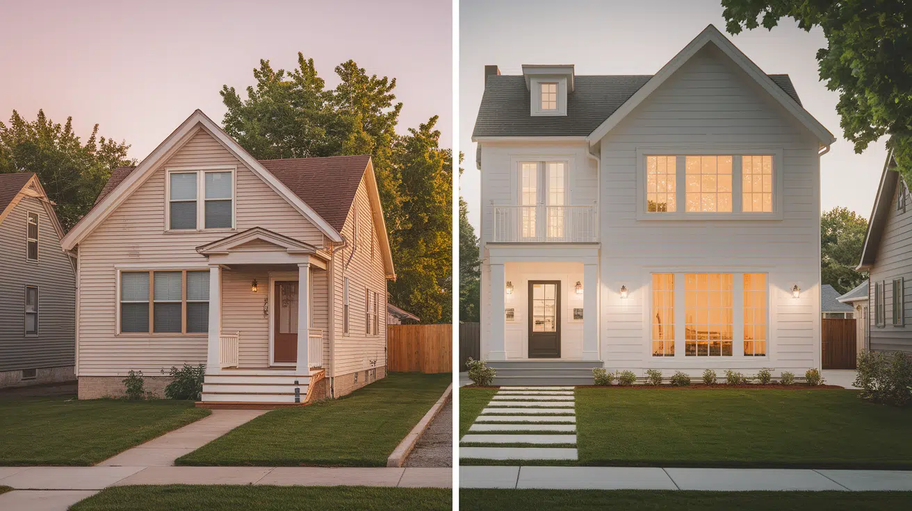 house additions before and after