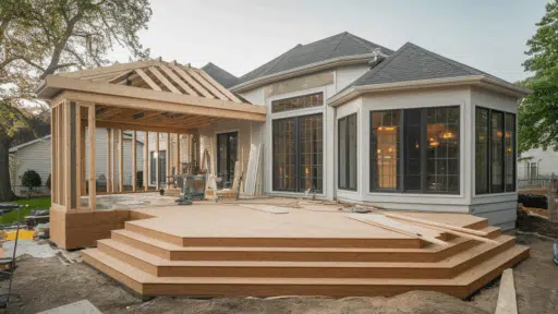 how to enclose a deck