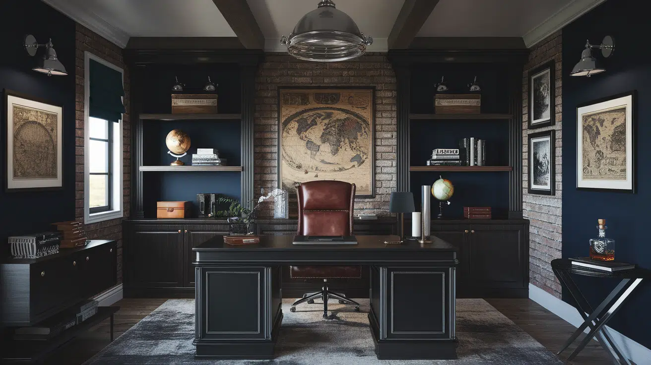 masculine man office ideas