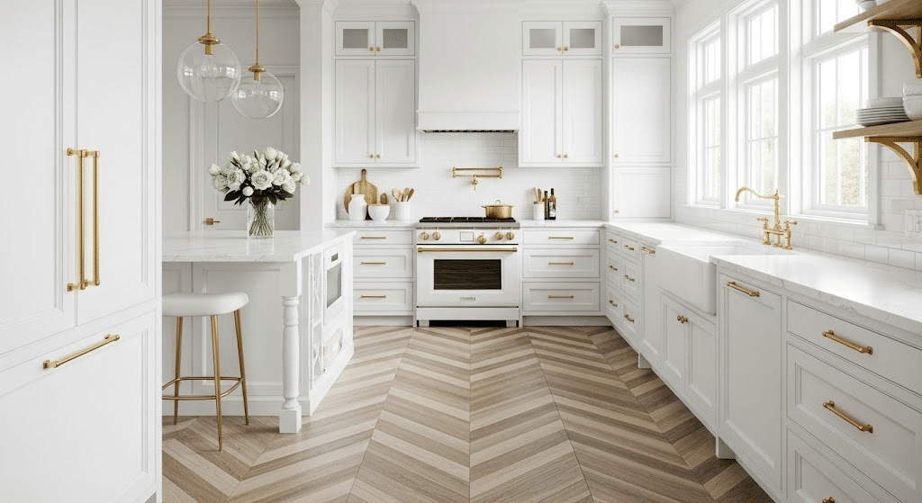 pWhite_and_Gold_Kitchen_with_Chevron_Pattern_Floors