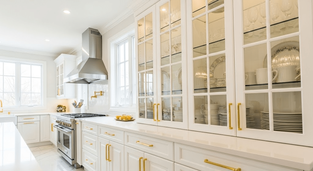 pWhite_and_Gold_Kitchen_with_a_Glass_Cabinet_Display