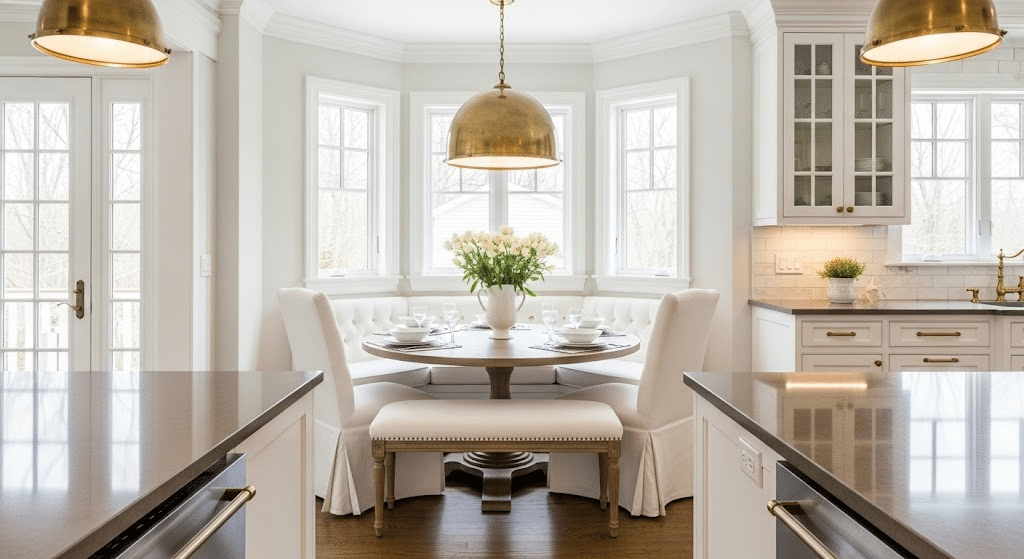 pWhite_and_Gold_Kitchen_with_a_Round_Table_and_Brass_Lighting