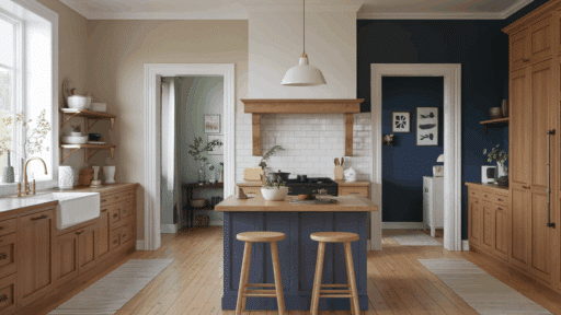 paint colors that go with oak cabinets