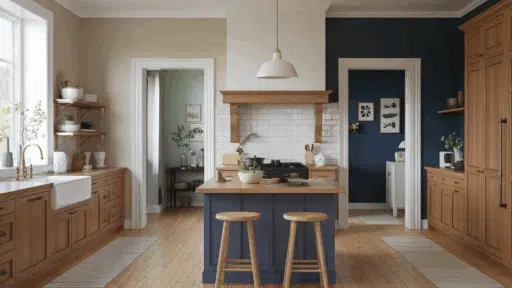 paint colors that go with oak cabinets