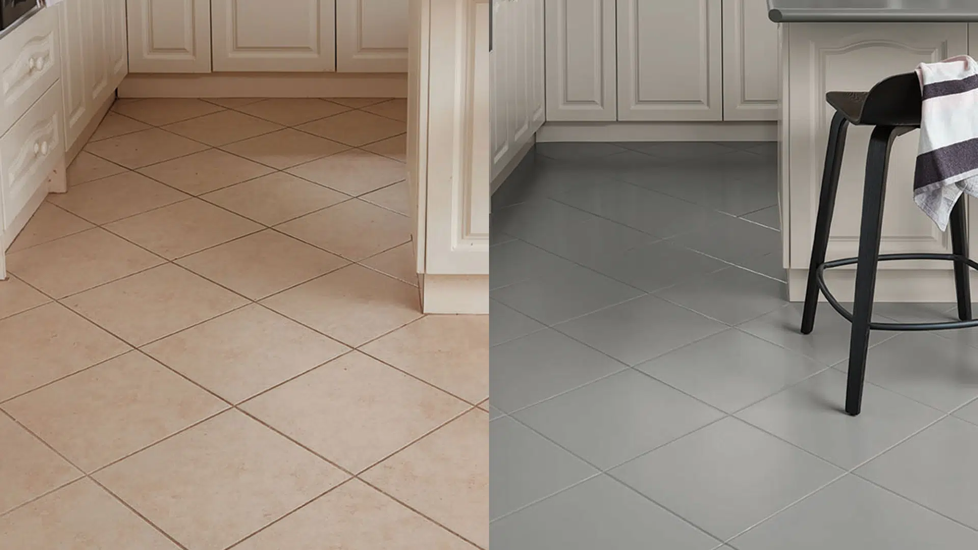 painted tile floor