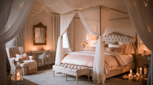 romantic master bedroom decor