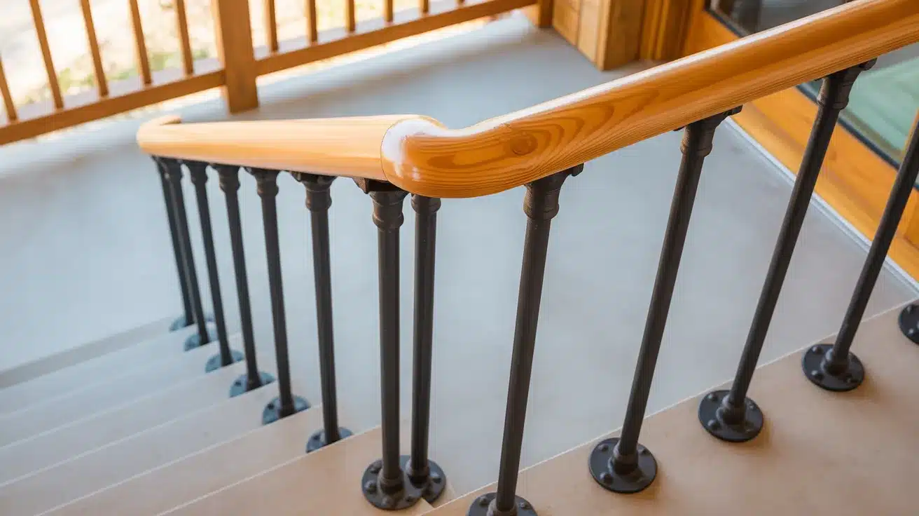 z-Painted_Steel_Conduit_with_Pine_Handrails