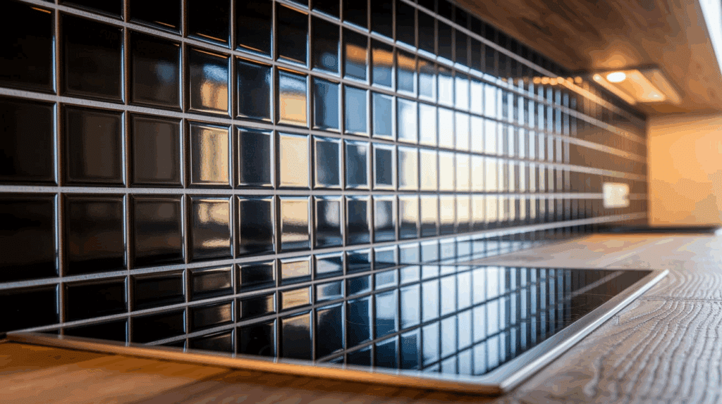 Black and White Checkerboard Tile