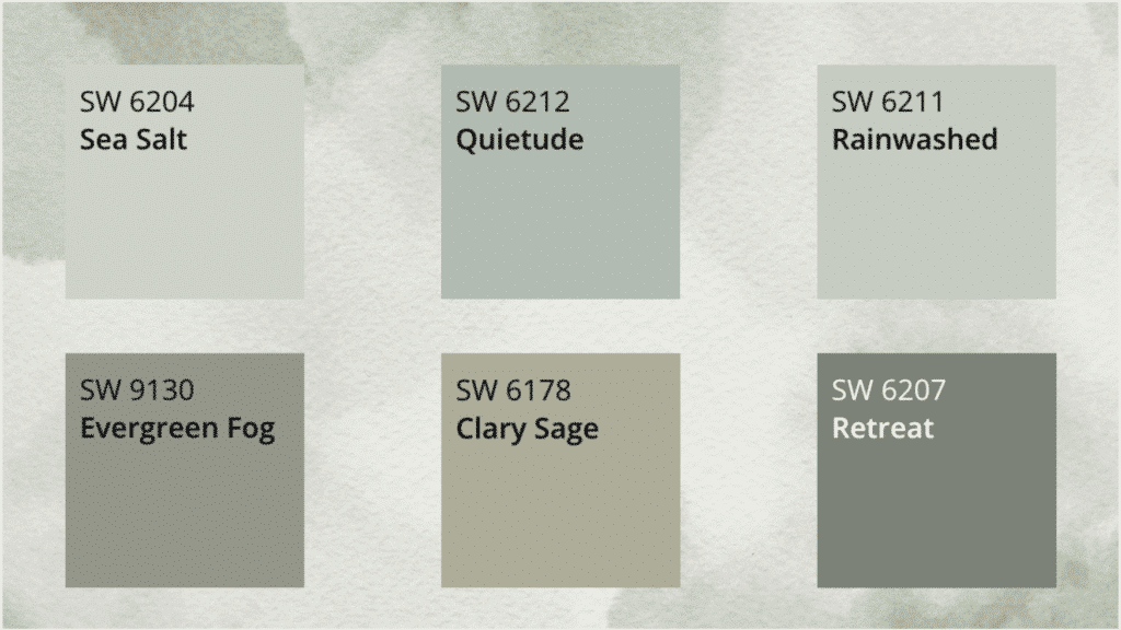 Blues and Greens for Calming, Coastal Aesthetics