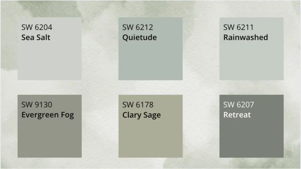 Blues and Greens for Calming, Coastal Aesthetics