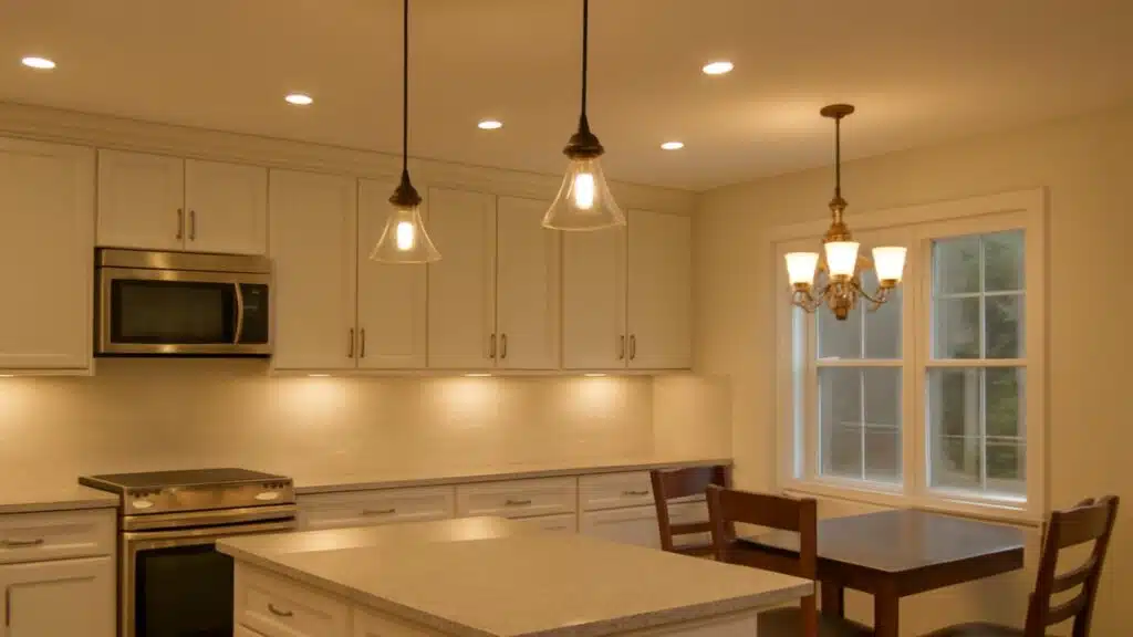 Combining Can Lighting with Other Fixtures

