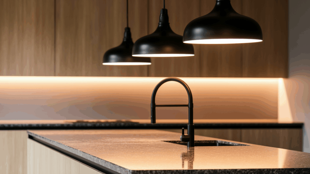 Coordinating Black Hardware with Other Kitchen Elements