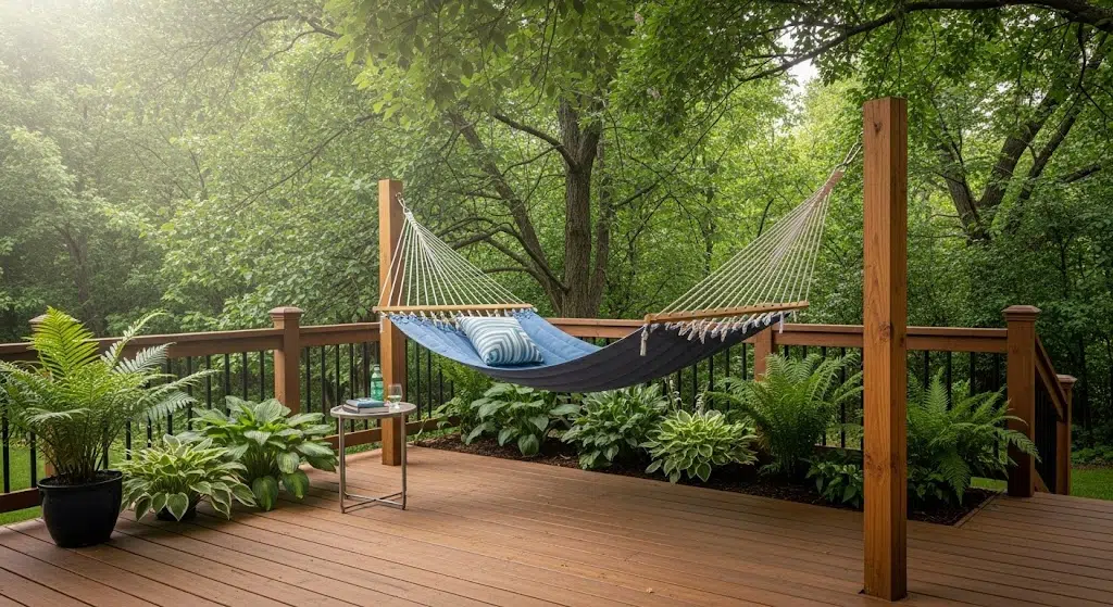 Deck with Hammock Corner

