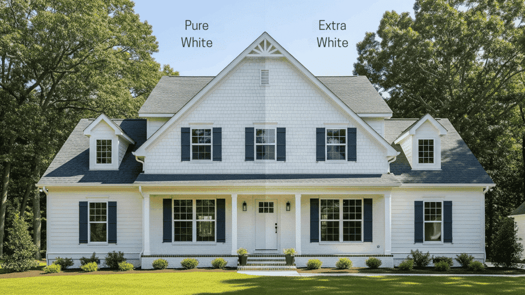 Is Pure White or Extra White Better for Exteriors?