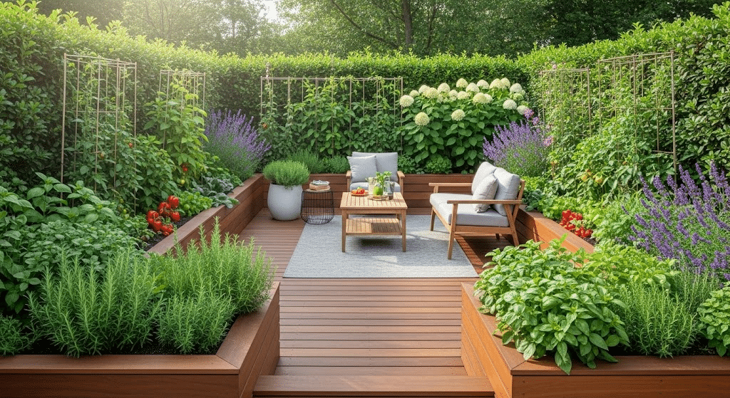 Raised Garden Deck