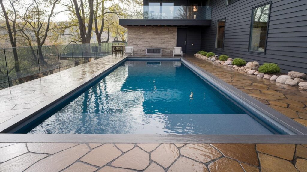 Random Stone Mosaic in Smoky Taupe