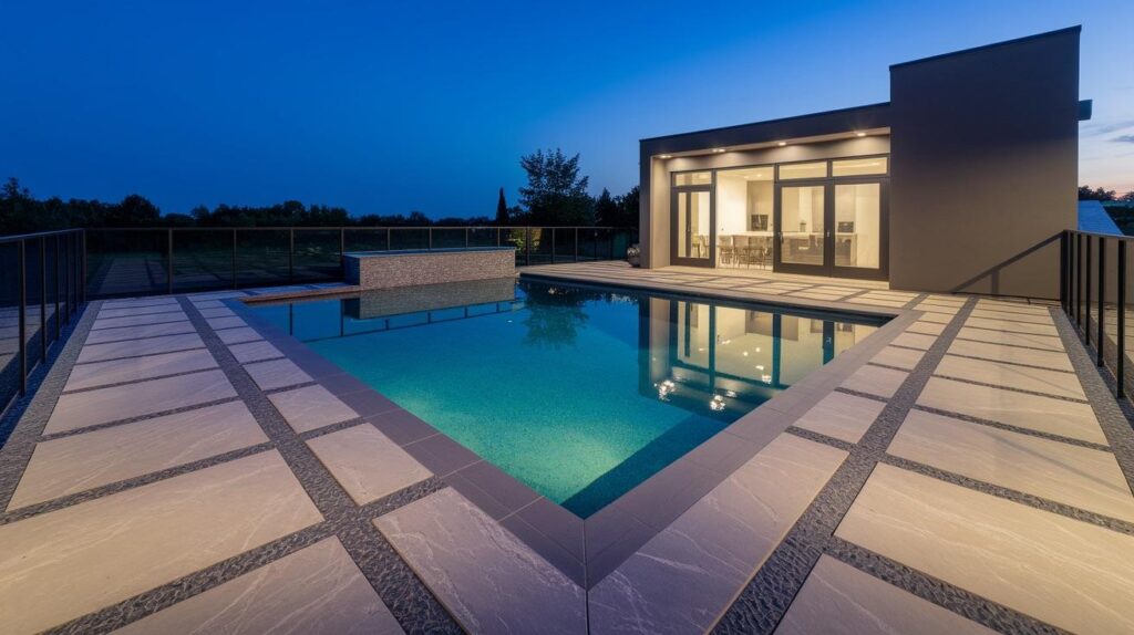 Slate Texture with Graphite Border Accent