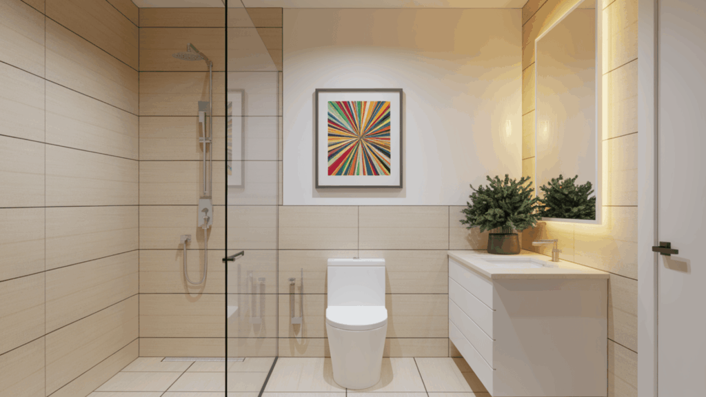 Small Master Bathroom Layouts (40-60 sq ft)