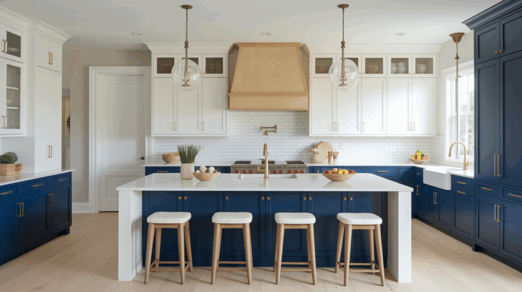 Strategic Placement of Two-Tone Cabinets