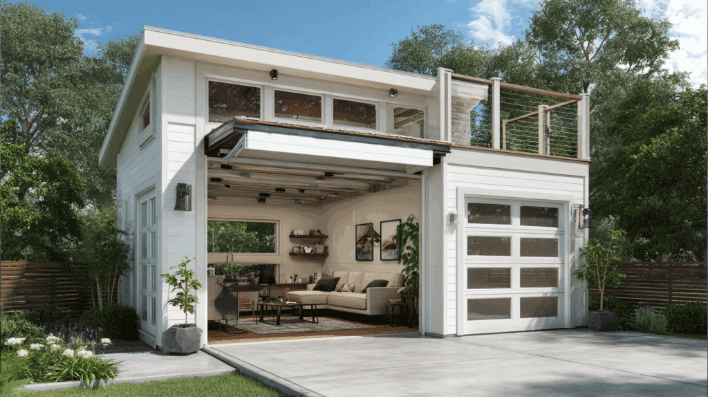 The Compact Studio Above