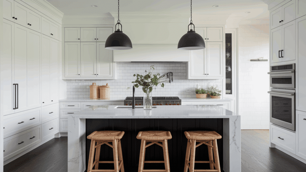 Why Choose White Kitchen Cabinets with Black Hardware?