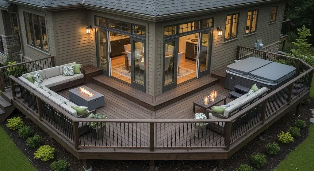 Wraparound Corner Deck
