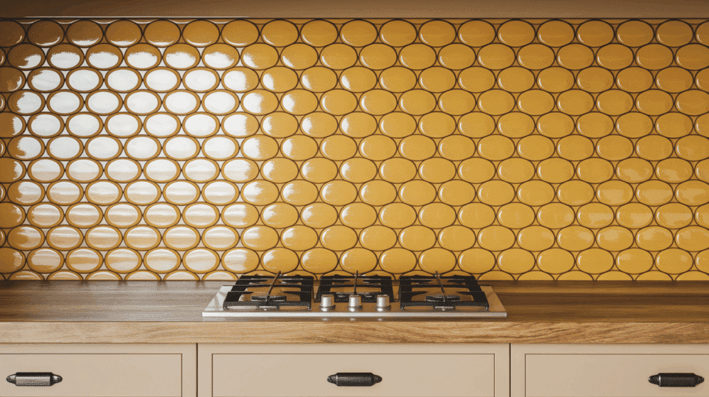 Yellow Fish Scale Tiles
