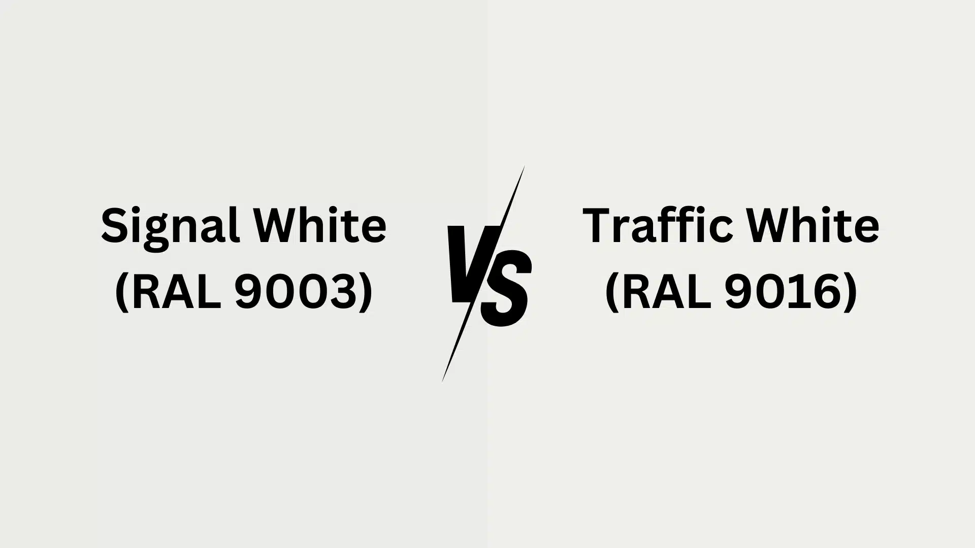 ral 9003 vs 9016